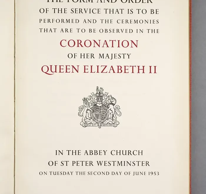Download Coronation Order of Service Queen Elizabeth II