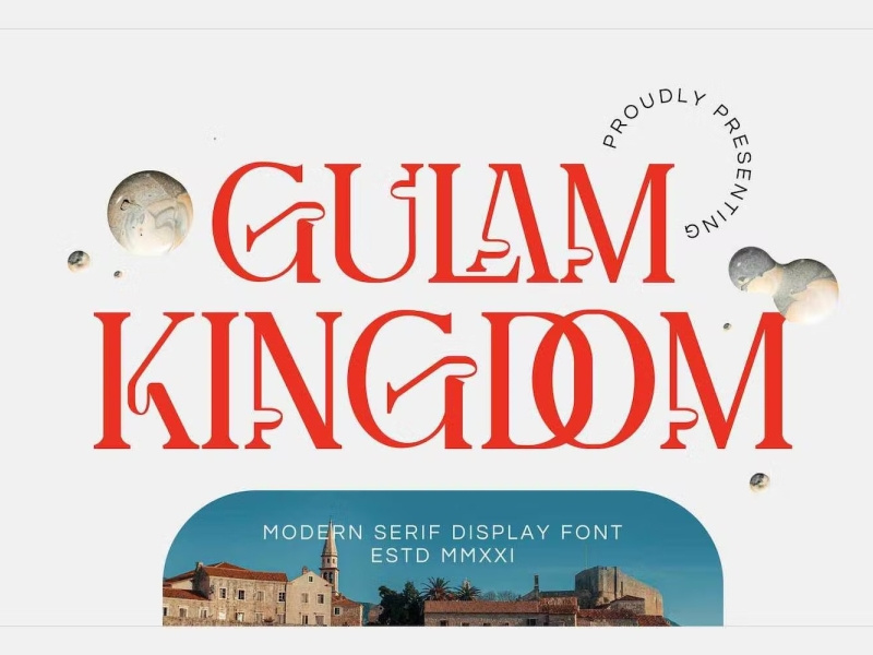 Gulam Kingdom – Unique Serif Poster Font
