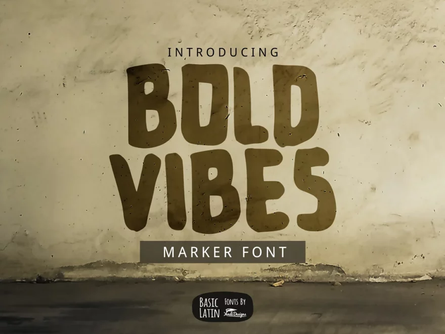 Bold Vibes Poster Font